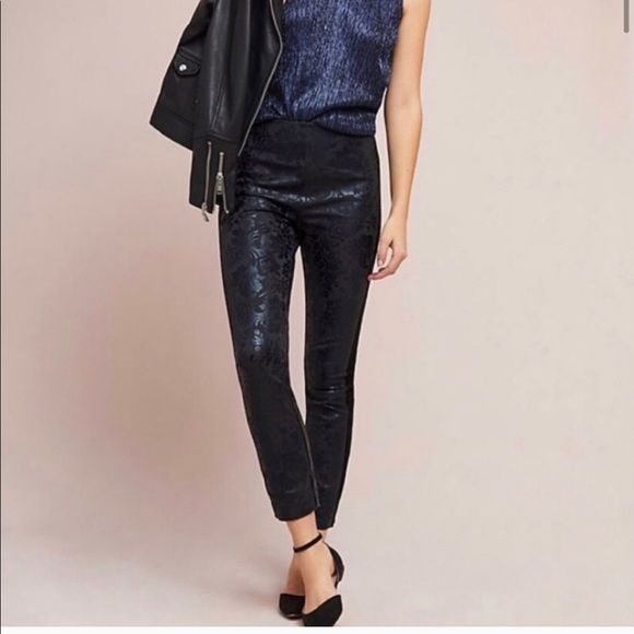 NWT Anthropologie essential skinny tuxedo slacks - Picture 1 of 10